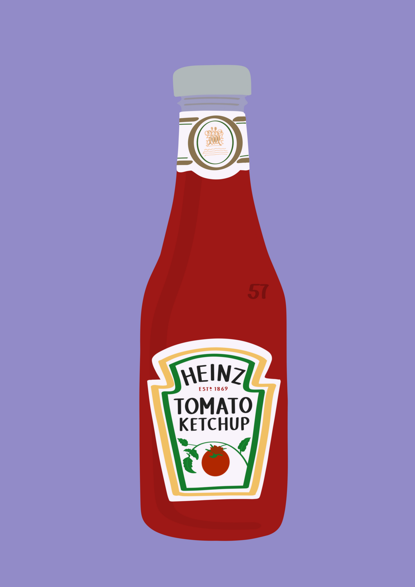 Heinz Tomato Ketchup bottle print