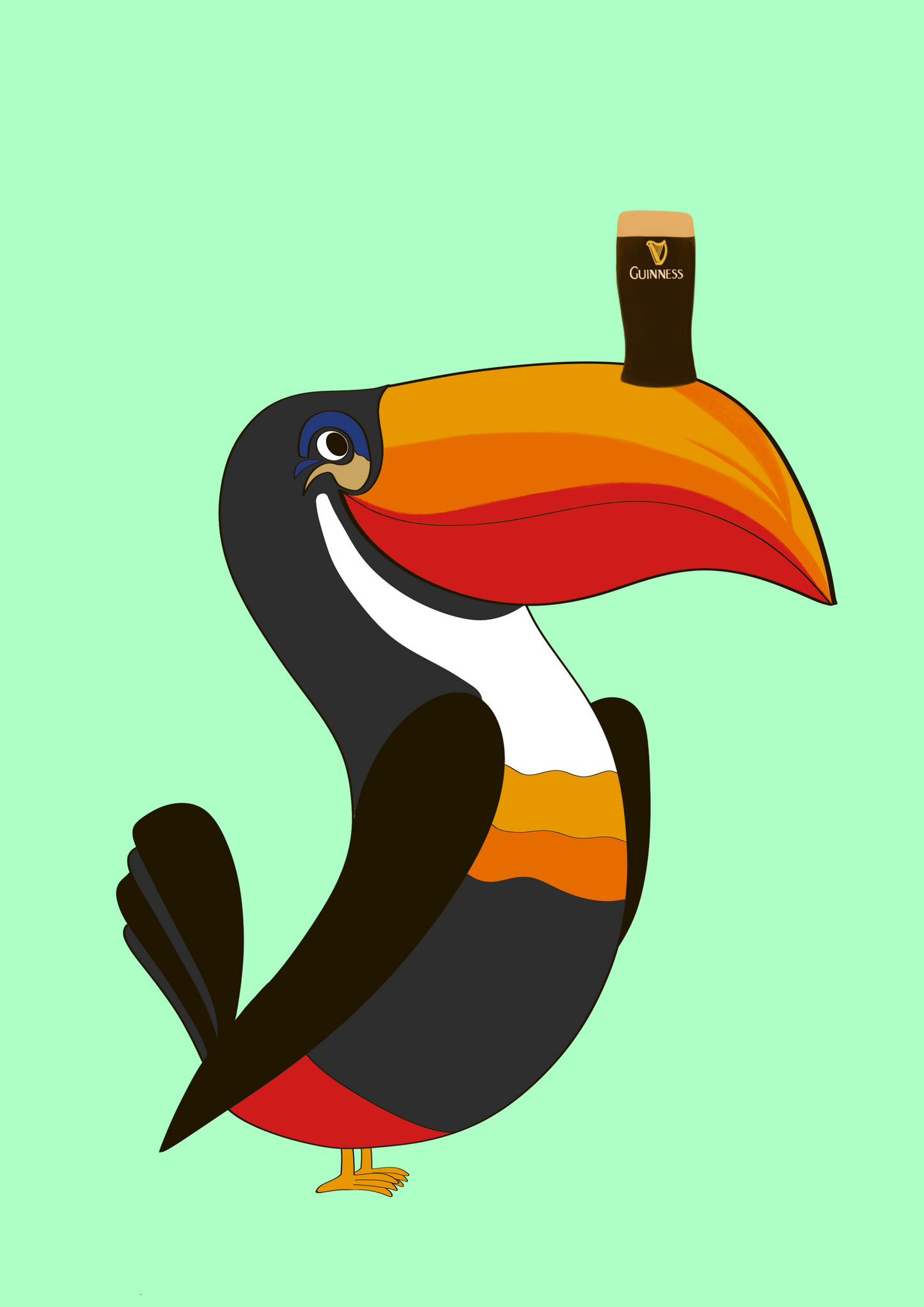Guinness Toucan print