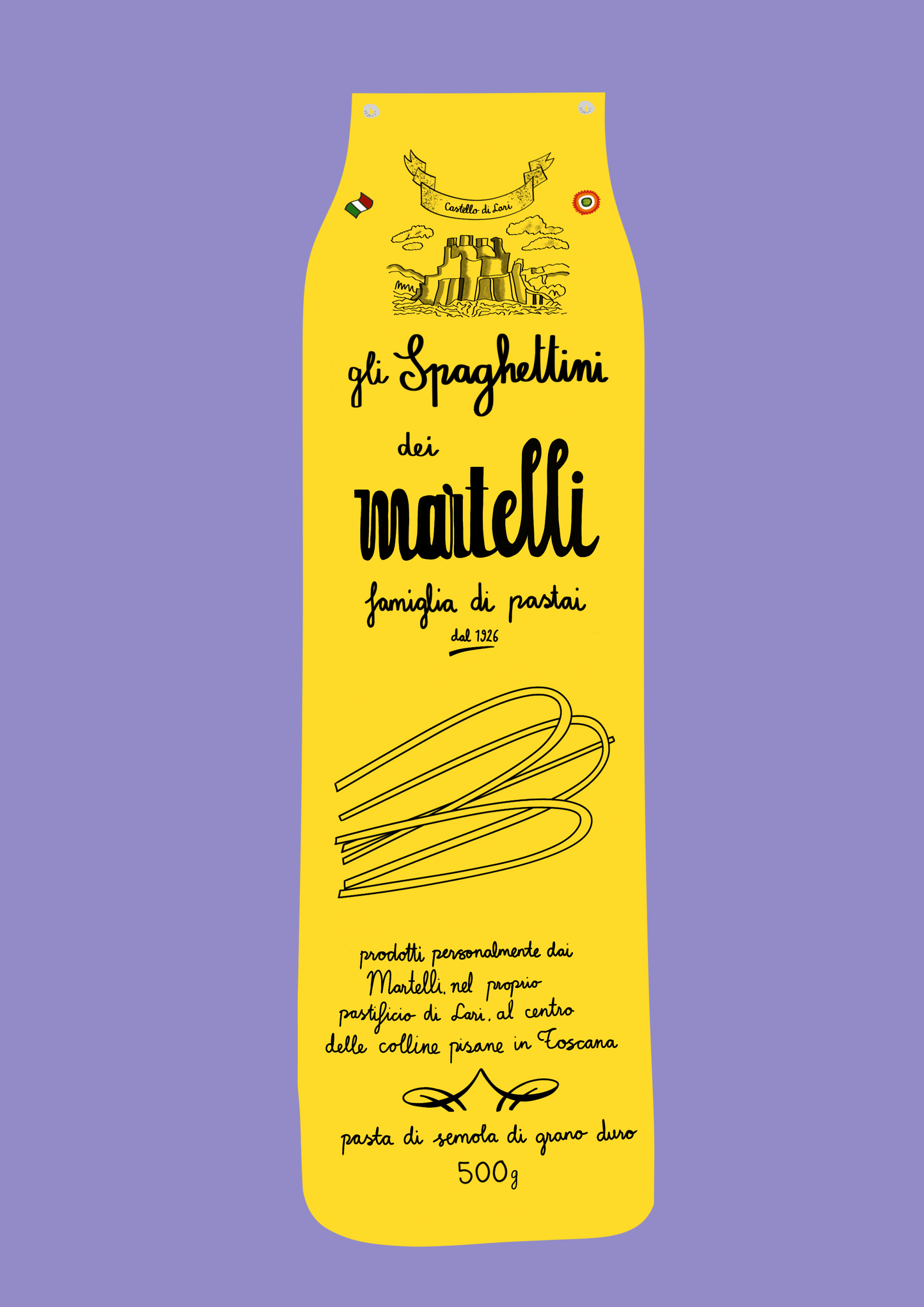 Martelli spaghetti print