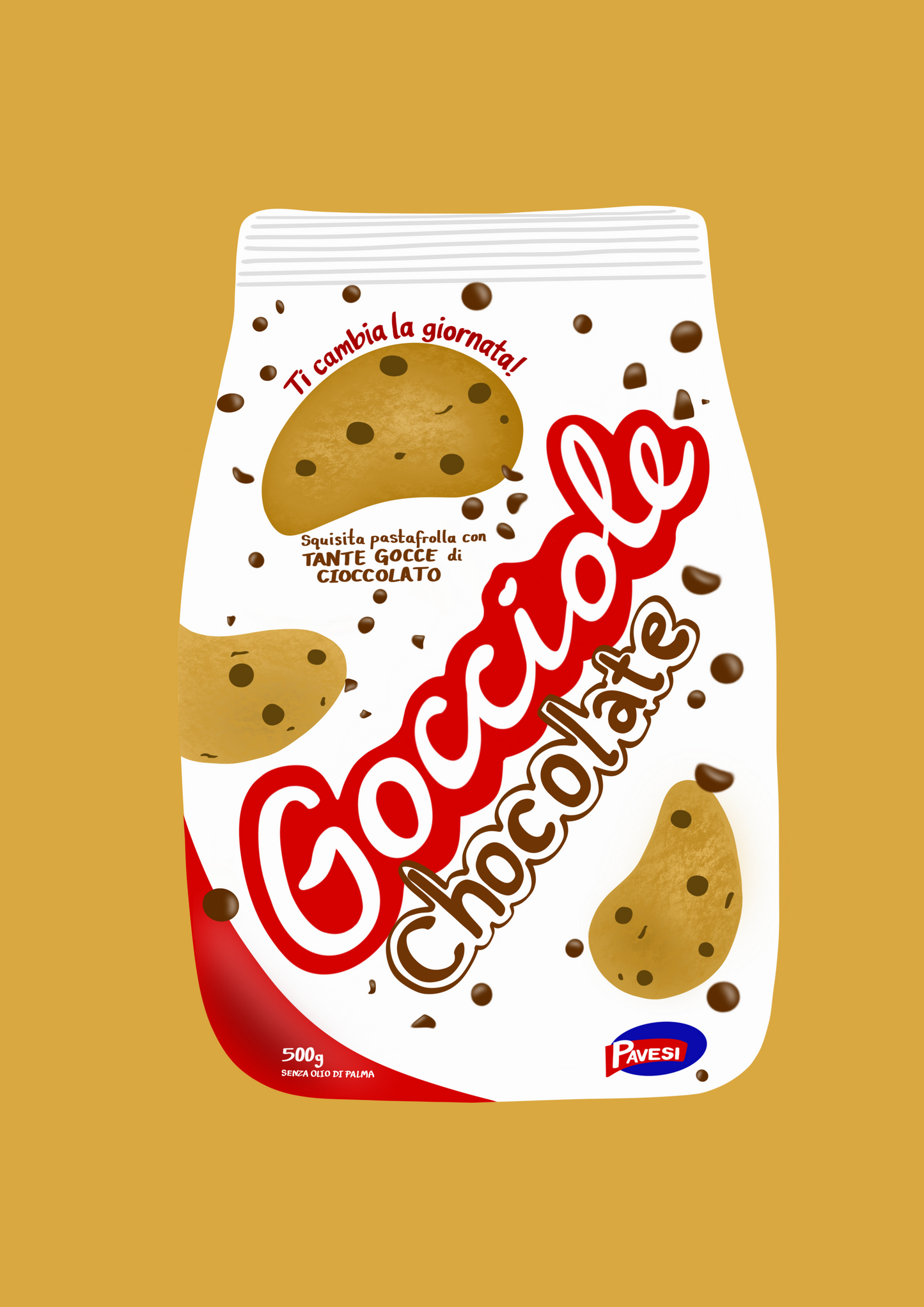 Gocciole biscuits print