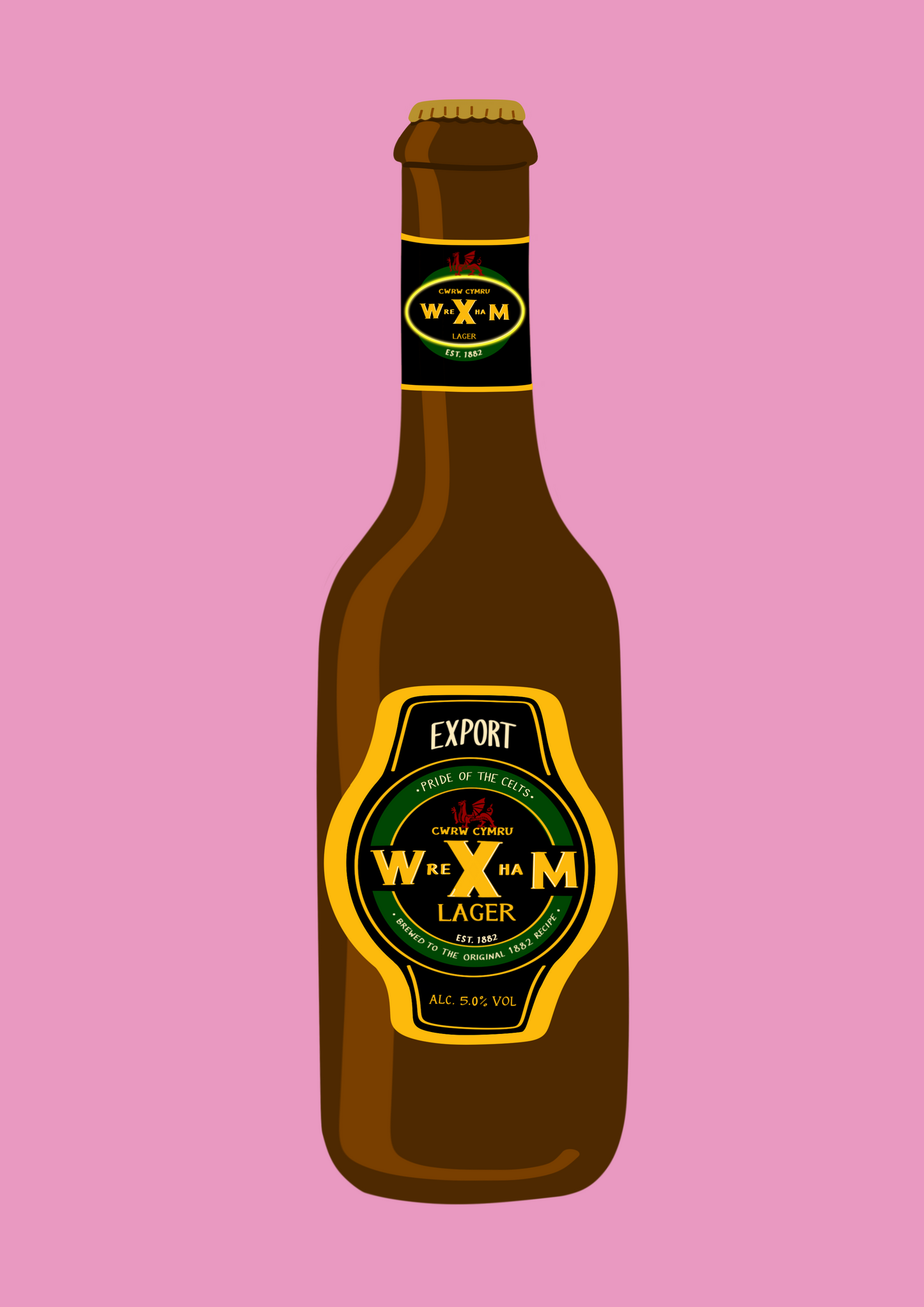 Wrexham Lager print