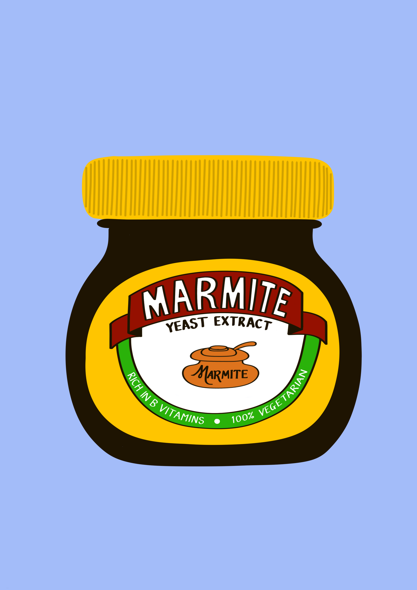 Marmite jar print