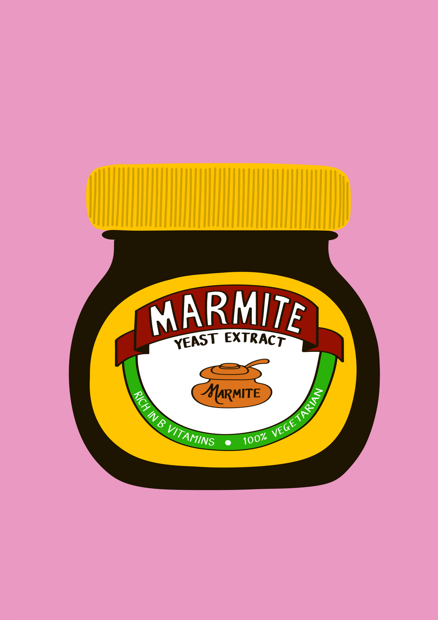 Marmite jar print