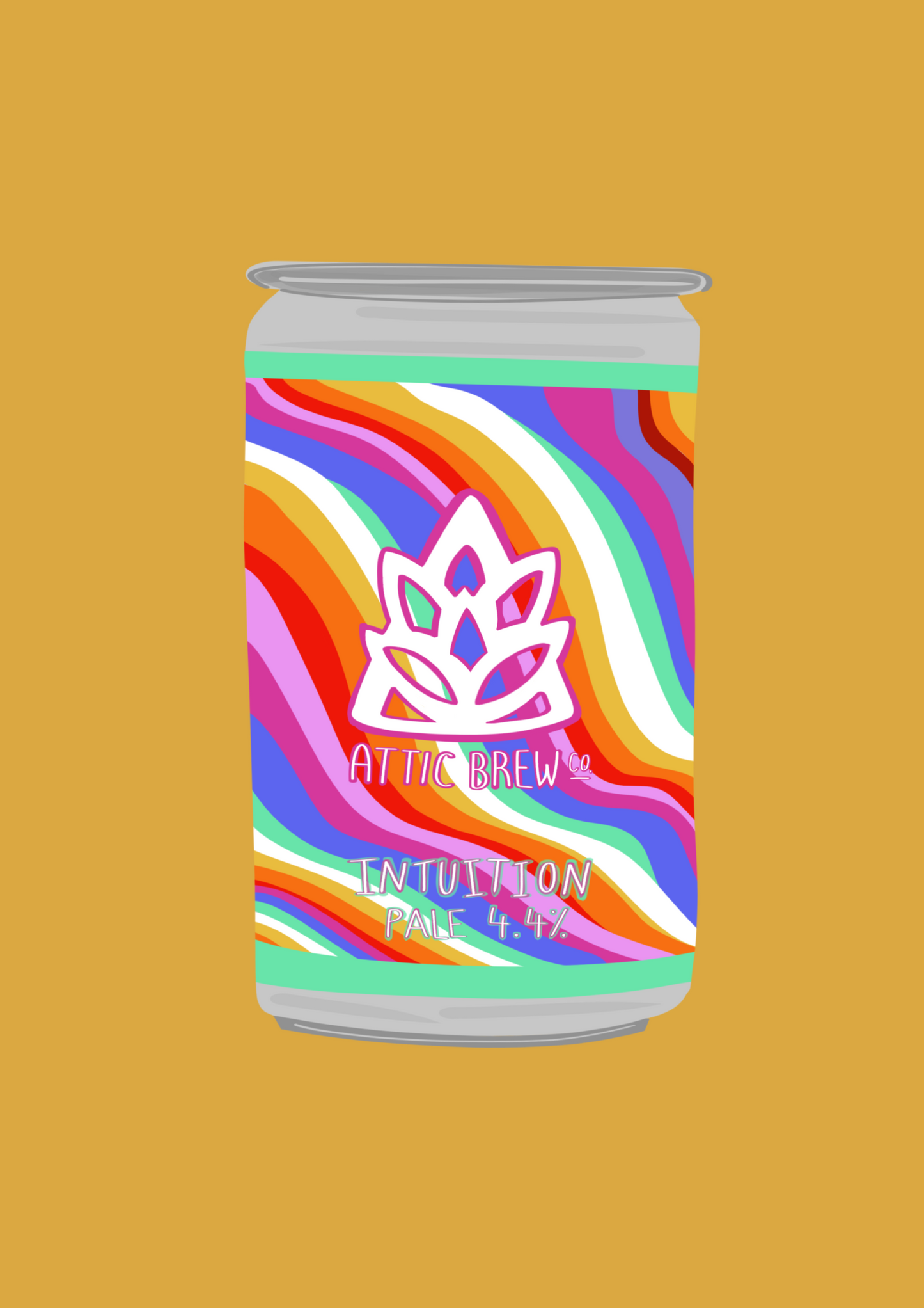 Intuition Attic Brewing Co Pale Ale tin print