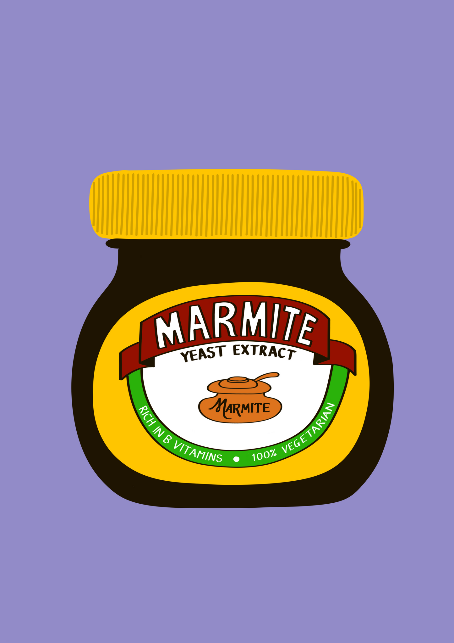 Marmite jar print