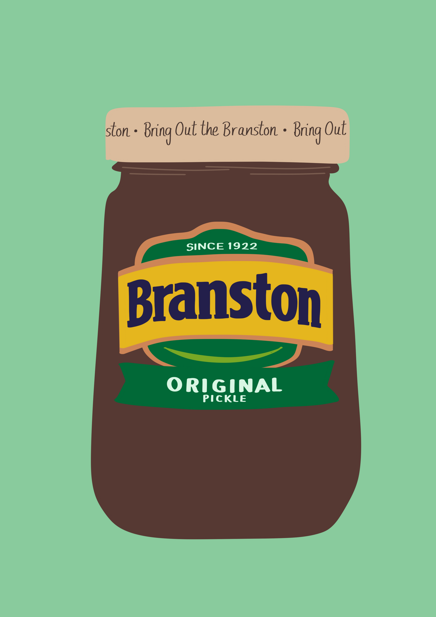 Branston pickle print