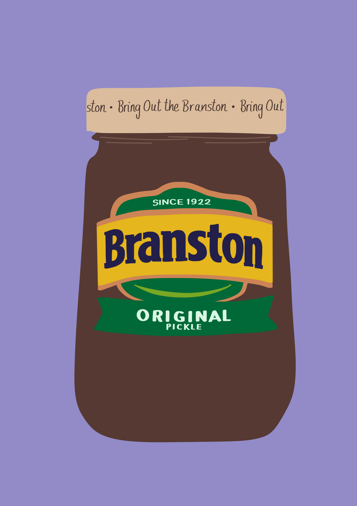 Branston pickle print