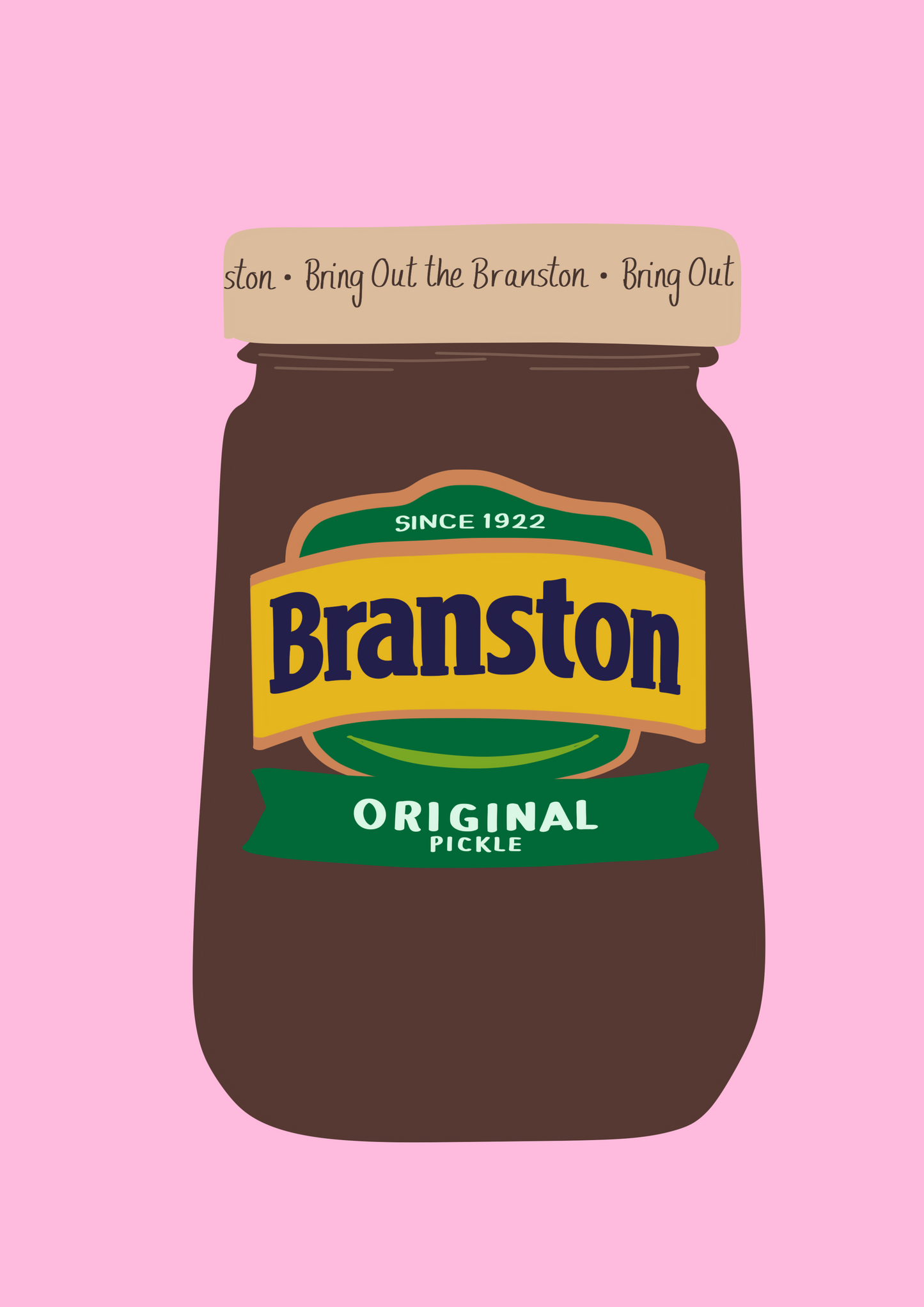 Branston pickle print