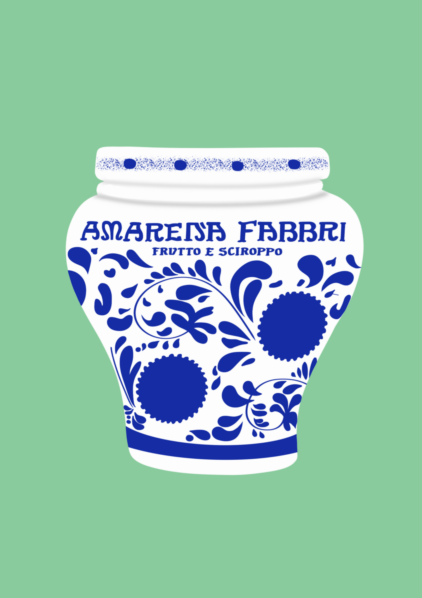 Fabbri Amarena cherries jar print