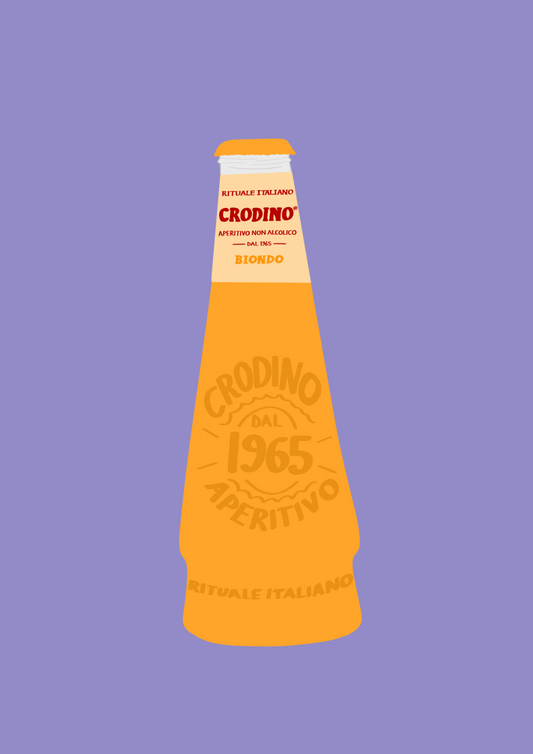 Crodino bottle print