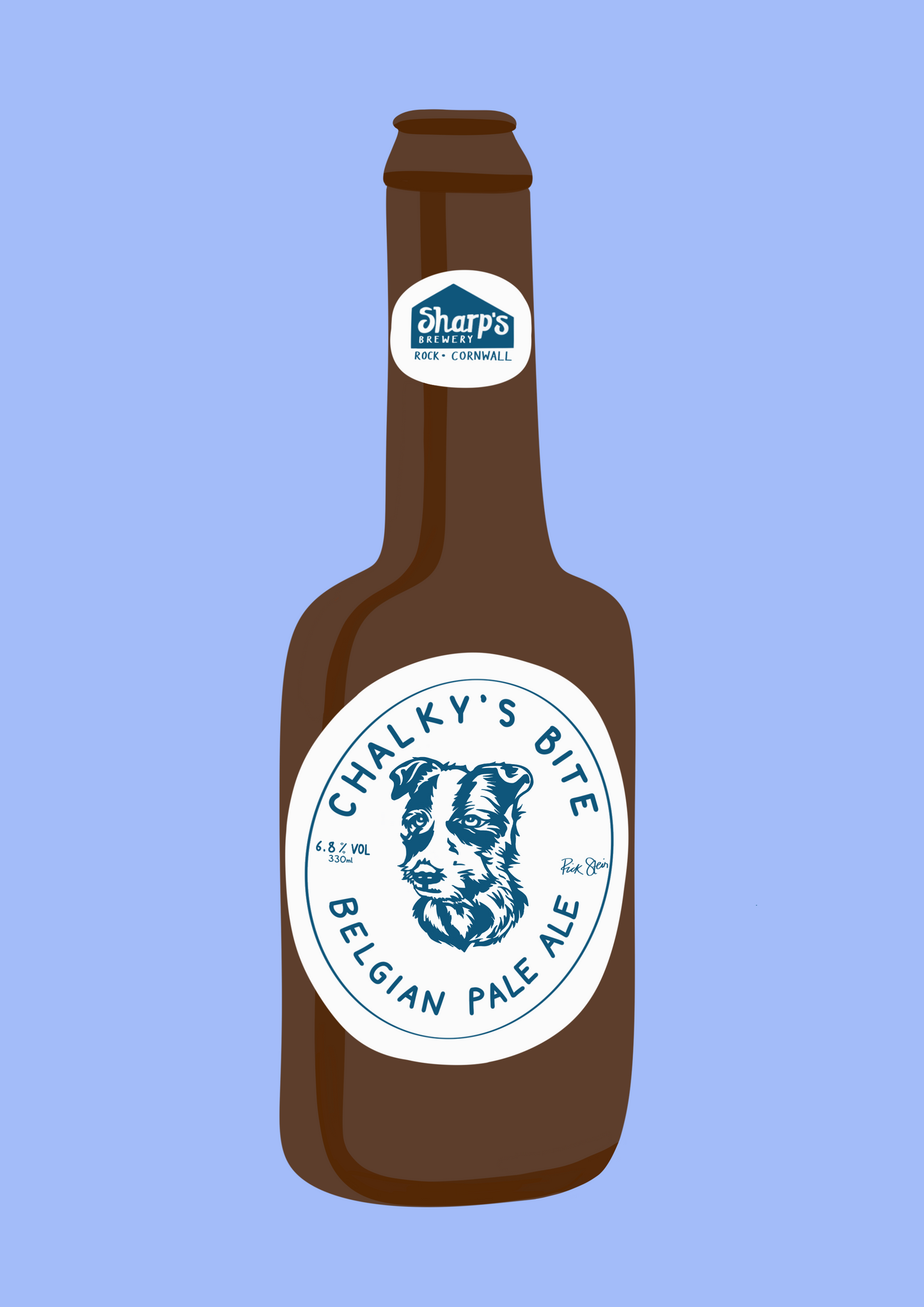 Rick Stein Chalky’s beer print