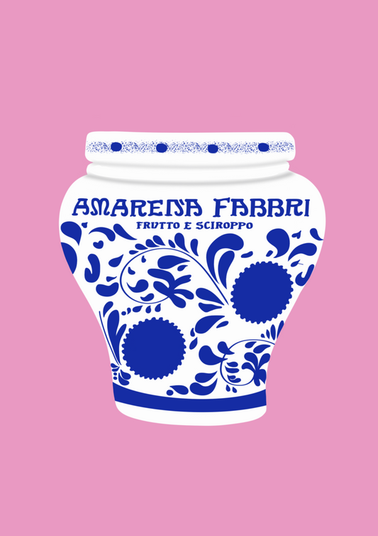 Fabbri Amarena cherries jar print