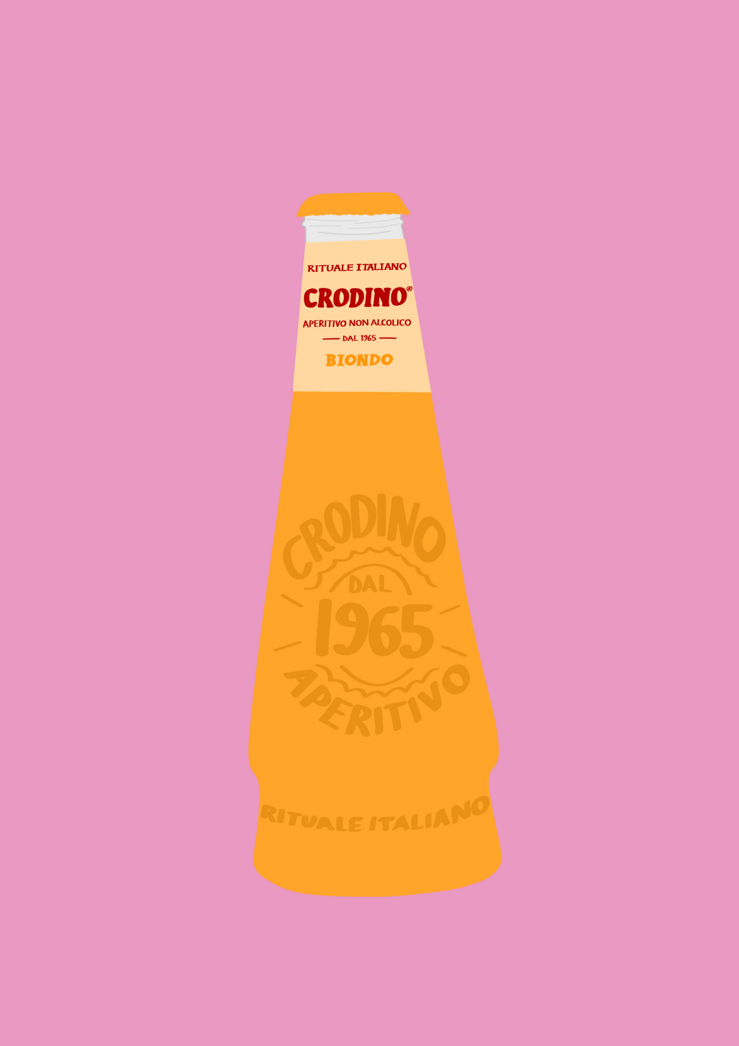 Crodino bottle print