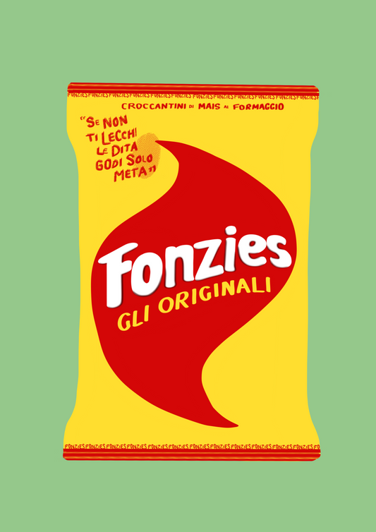 Fonzies crisps print