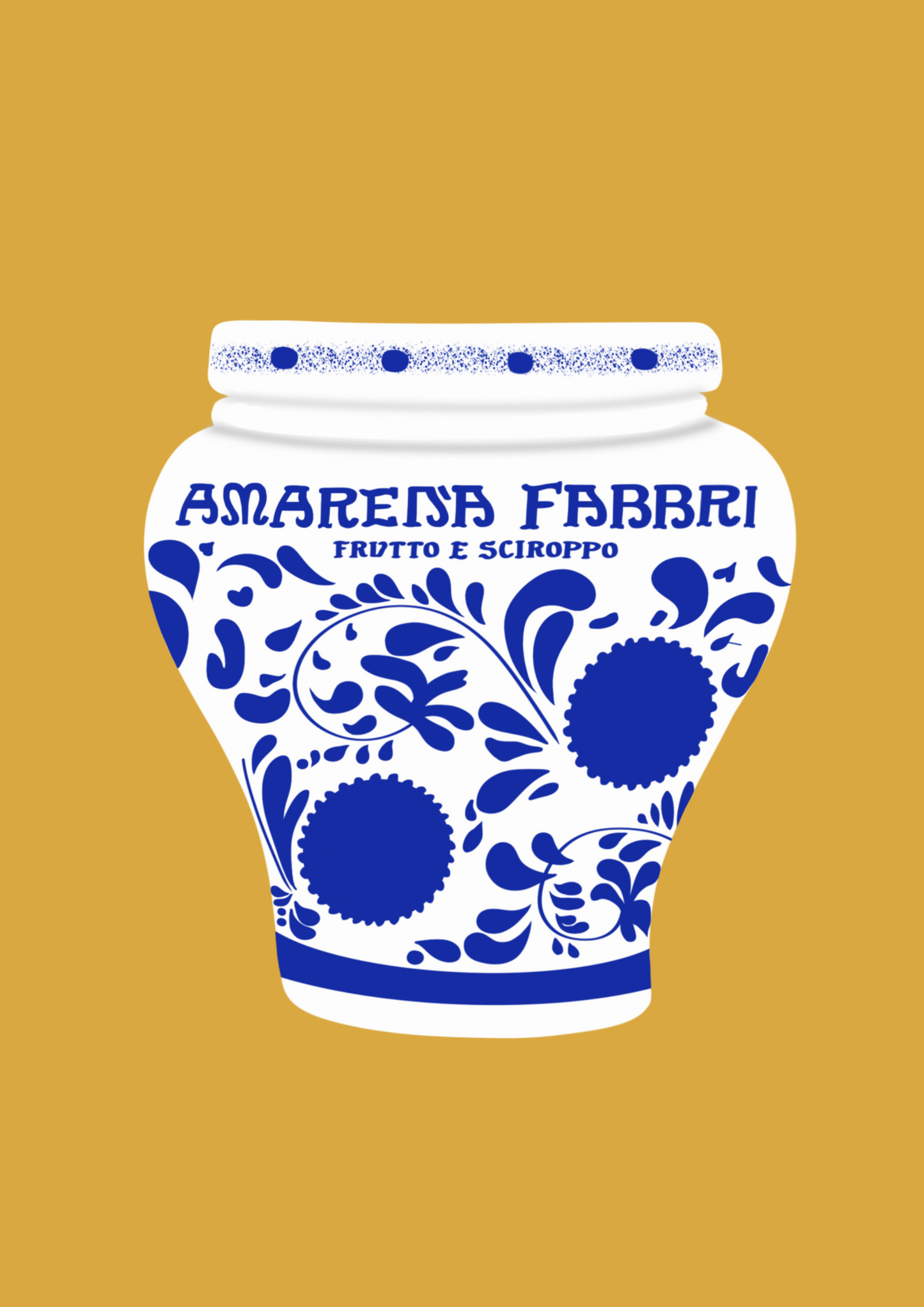 Fabbri Amarena cherries jar print