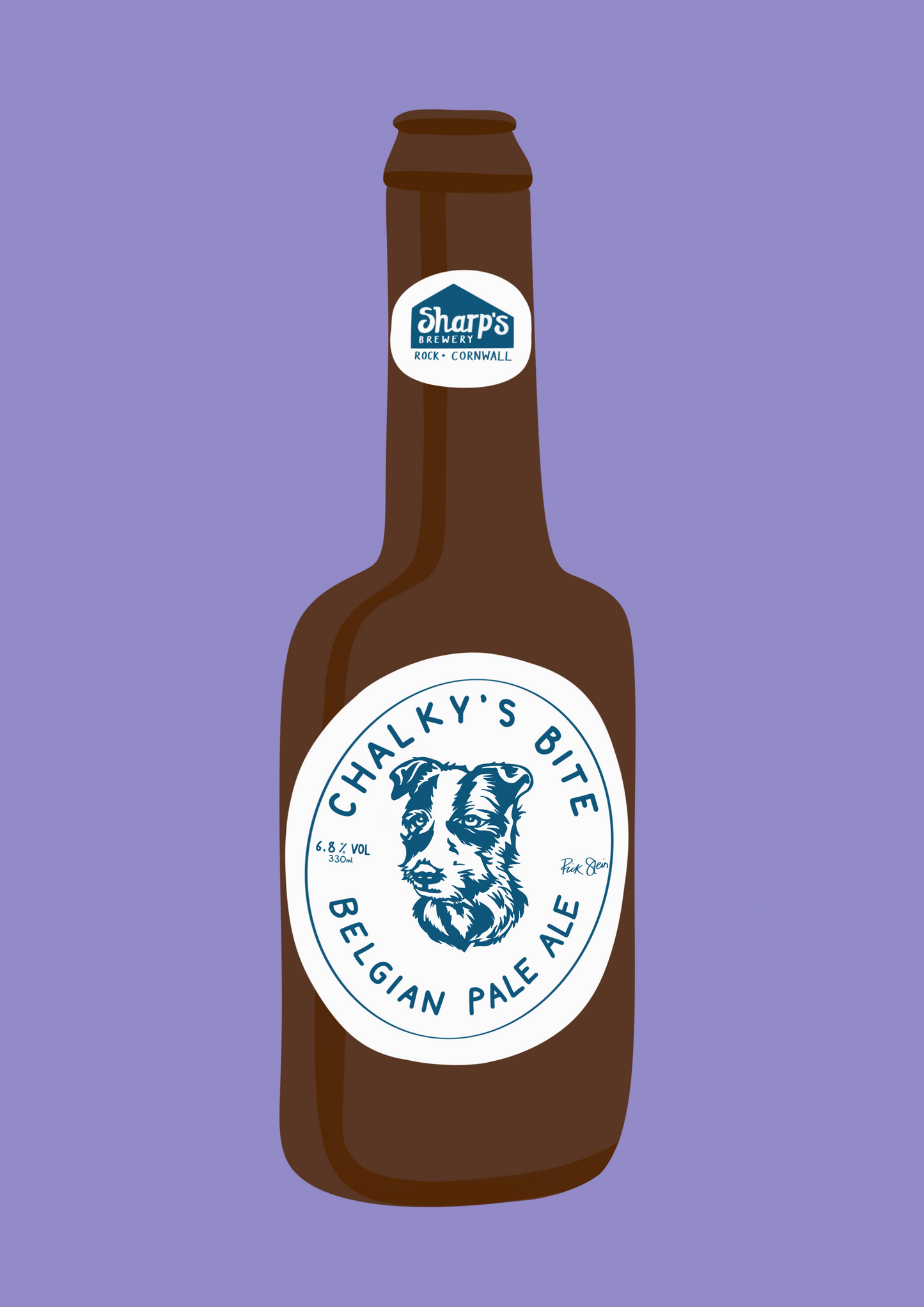 Rick Stein Chalky’s beer print