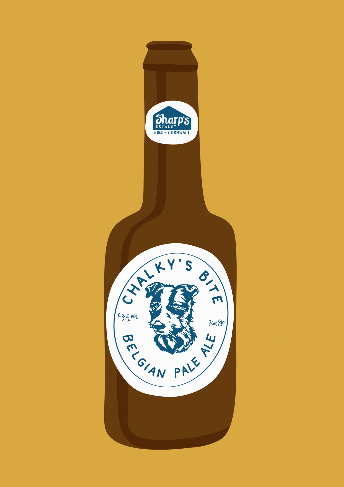 Rick Stein Chalky’s beer print