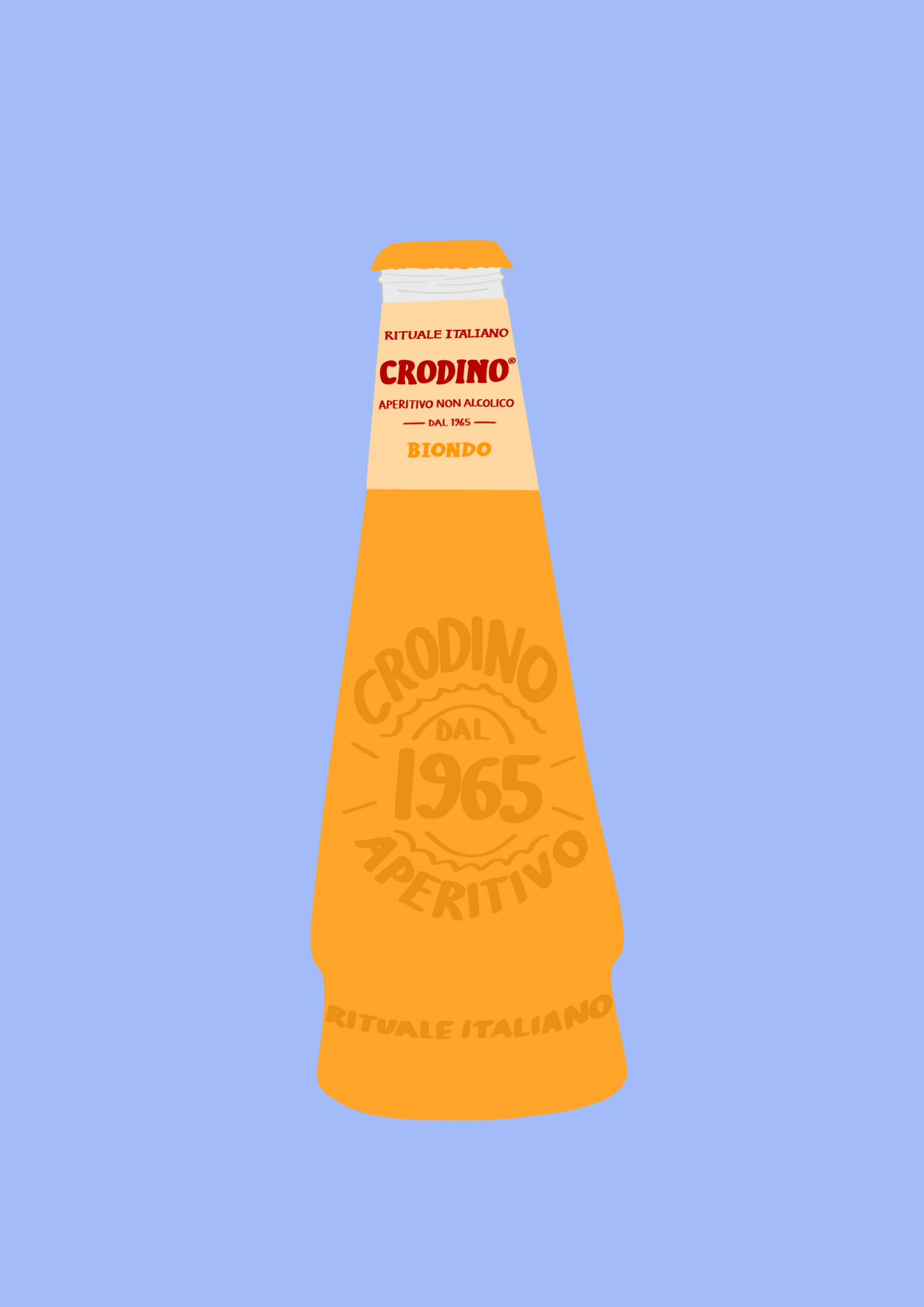 Crodino bottle print